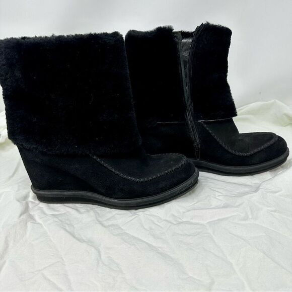 Napoleoni Wedge Zip-up Booties- Size 8 - Picture 8 of 14